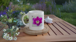 FLOWERS 20_TULIP SINGLE PURPLE_11oz (32 cl) Ceramic Mug - PBDesigns