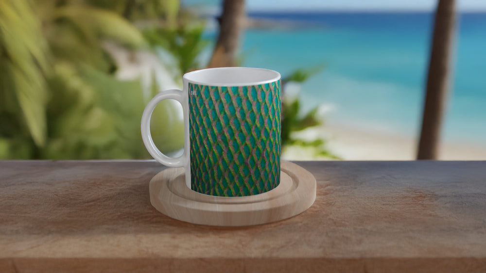 EMPEROR ANGELFISH_LAGOON_11oz (32 cl) Ceramic Mug - PBDesigns