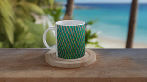 EMPEROR ANGELFISH_LAGOON_11oz (32 cl) Ceramic Mug - PBDesigns