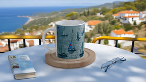 MARINE 03_SAILBOATS_11oz (32 cl) Ceramic Mug - PBDesigns