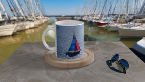 MARINE 06_SAILBOATS_11oz (32 cl) Ceramic Mug - PBDesigns