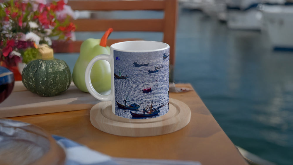 MARINE 08_FISHING BOATS_11oz (32 cl) Ceramic Mug - PBDesigns