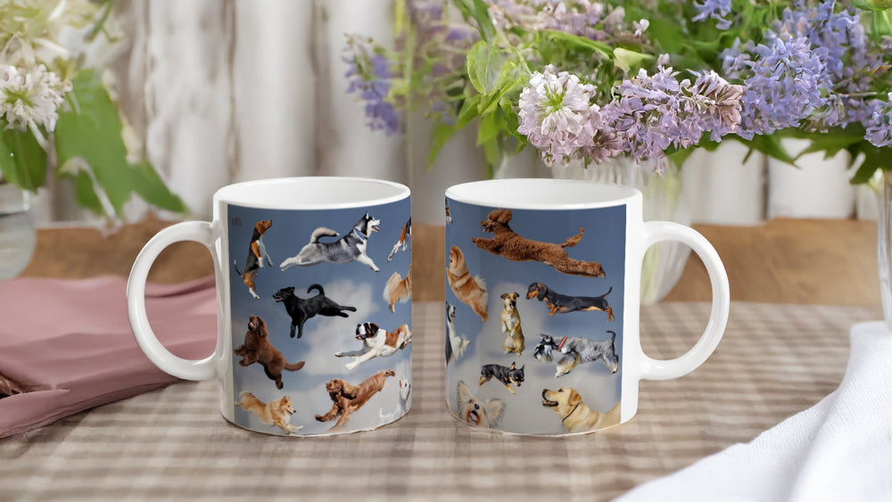 IT'S RAINING! 05_DOGS ONLY_ 11oz (32 cl) Ceramic Mug - PBDesigns
