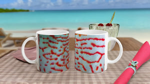 FISHES 15_RED DISCUS_11oz (32 cl) Ceramic Mug - PBDesigns