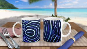 FISHES 12_BLUE EMPEROR ANGELFISH_11oz (32 cl) Ceramic Mug - PBDesigns