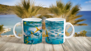FISHES 01_11oz (32 cl) Ceramic Mug - PBDesigns