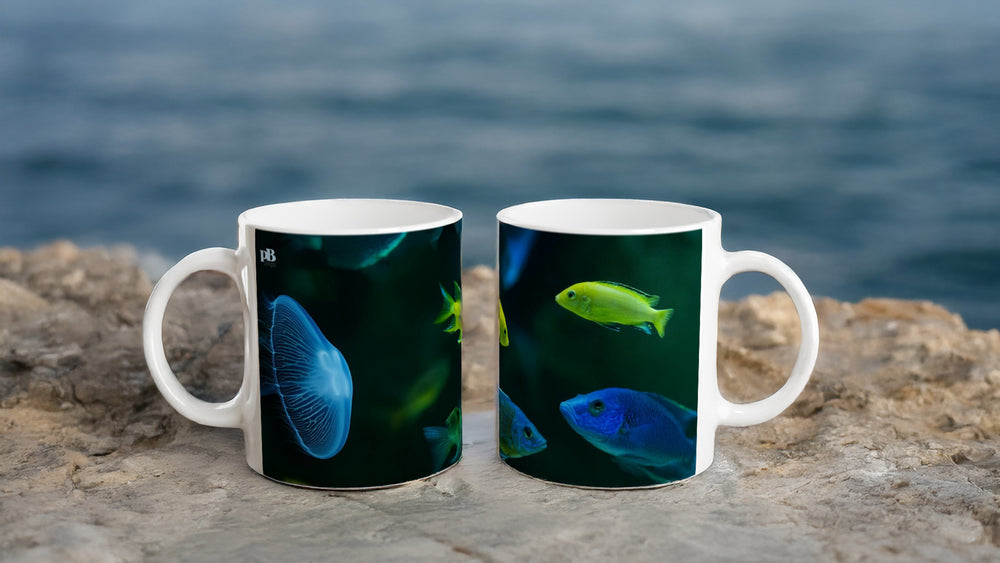 FISHES 02_11oz (32 cl) Ceramic Mug - PBDesigns