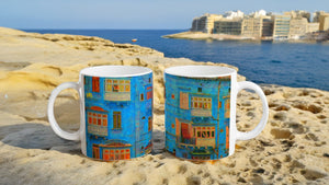 MALTA BALCONIES 11 PARTY_11oz (32 cl) Ceramic Mug - PBDesigns