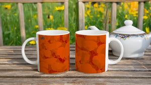 CAPUCINES 07 ORANGE_11oz (32 cl) Ceramic Mug - PBDesigns