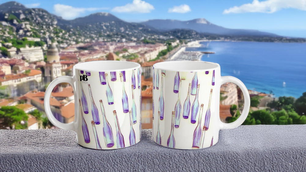 BOTTLES 05 WINE_11oz (32 cl) Ceramic Mug - PBDesigns
