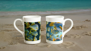 FISHES 16_YELLOW FINS_10oz (29 cl) Porcelain Mug - PBDesigns