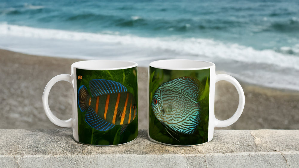 FISHES 04_11oz (32 cl) Ceramic Mug - PBDesigns