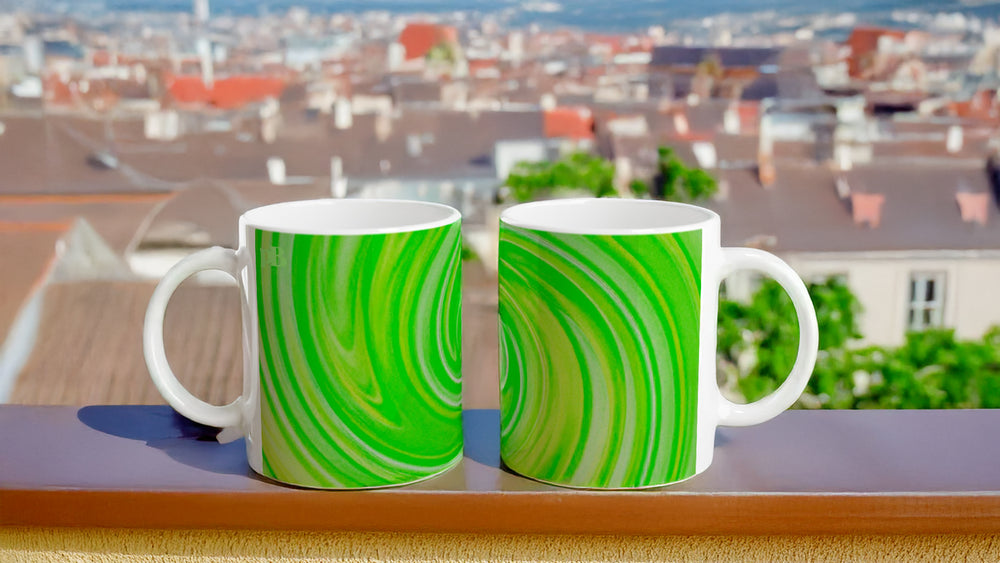 BIG SWIRL 09 LIME_11oz (32 cl) Ceramic Mug - PBDesigns