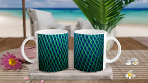 EMPEROR ANGELFISH_IRISH MOSS_11oz (32 cl) Ceramic Mug - PBDesigns