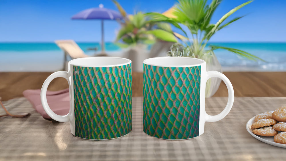 EMPEROR ANGELFISH_LAGOON_11oz (32 cl) Ceramic Mug - PBDesigns