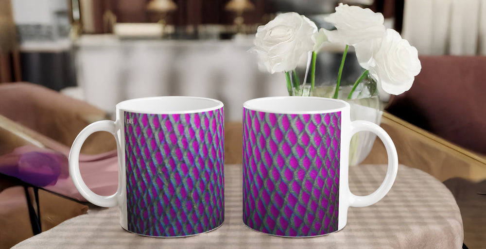 EMPEROR ANGELFISH_CORAL_11oz (32 cl) Ceramic Mug - PBDesigns