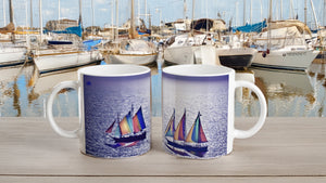 MARINE 05_SAILBOATS_11oz (32 cl) Ceramic Mug - PBDesigns