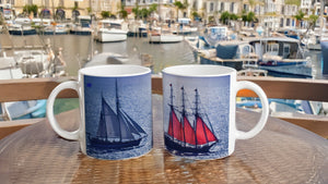 MARINE 04_SAILBOATS_11oz (32 cl) Ceramic Mug - PBDesigns