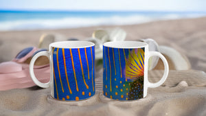 FISHES 14_SAILFIN TANG_11oz (32 cl) Ceramic Mug - PBDesigns