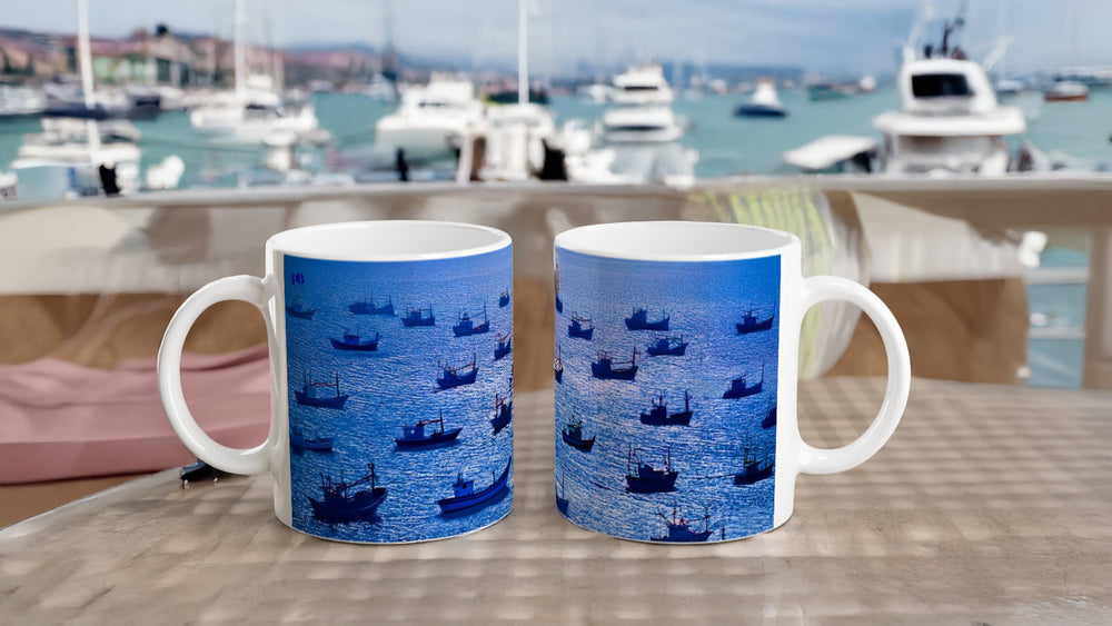 MARINE 09_FISHING BOATS_11oz (32 cl) Ceramic Mug - PBDesigns
