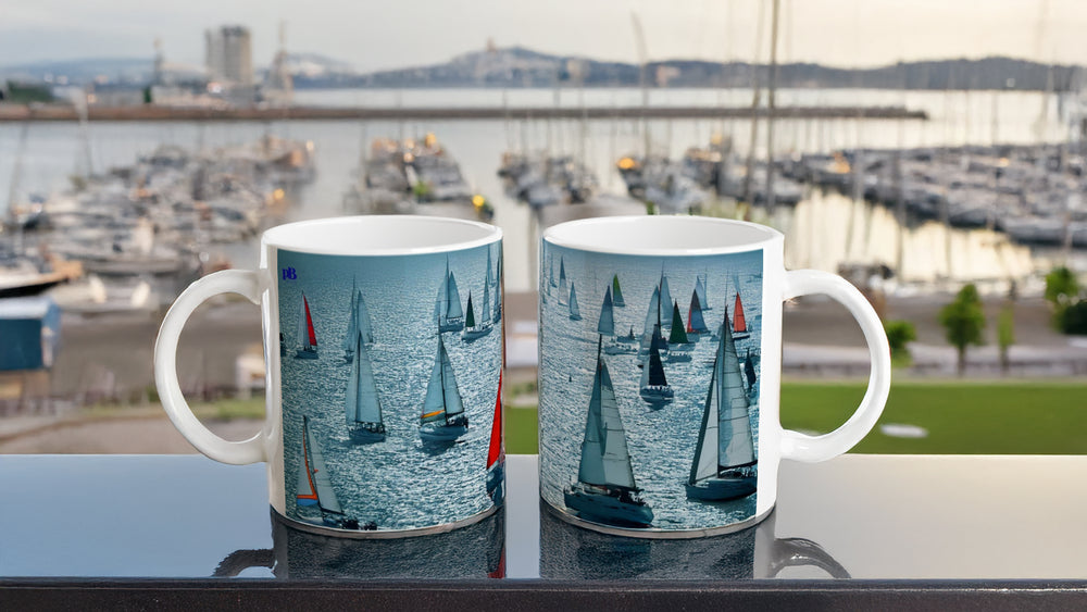 MARINE 02_SAILBOATS_11oz (32 cl) Ceramic Mug - PBDesigns