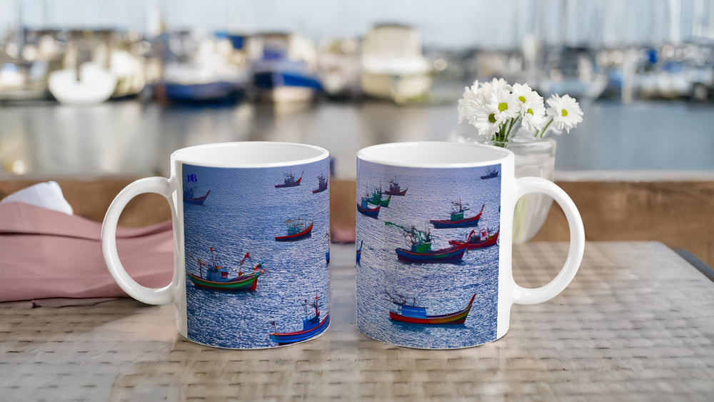 MARINE 07_FISHING BOATS_11oz (32 cl) Ceramic Mug - PBDesigns
