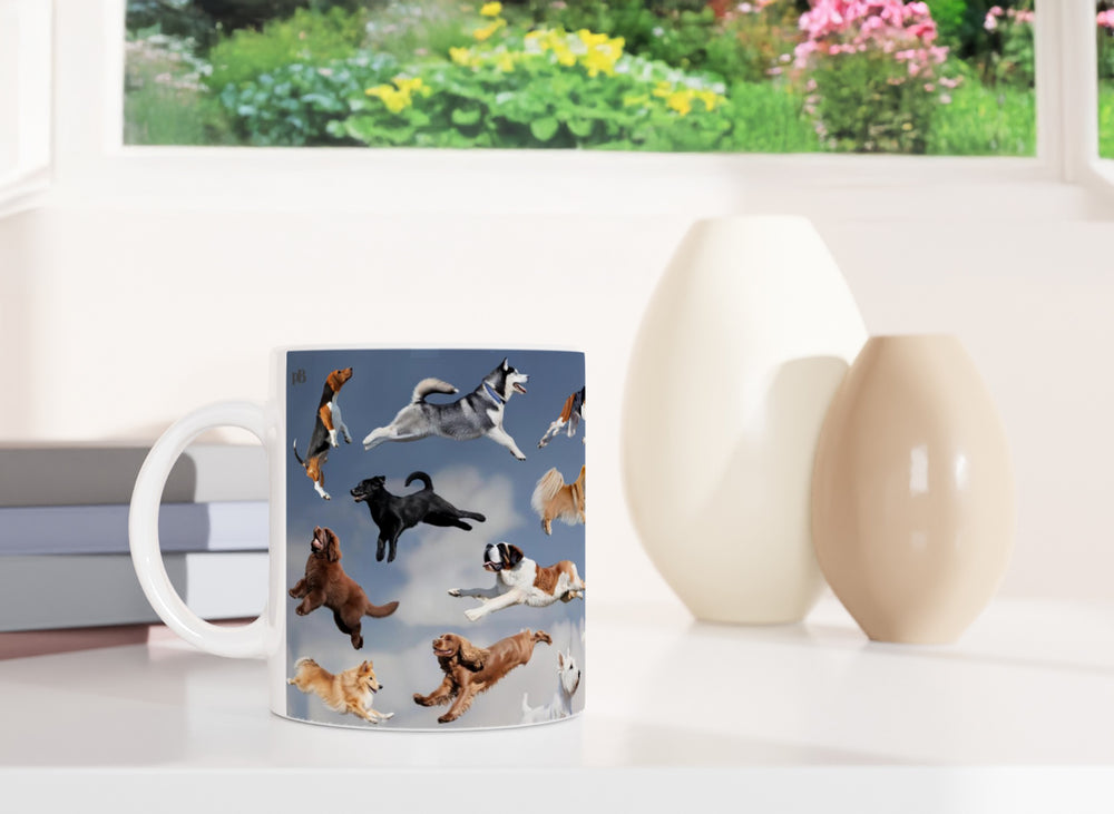 IT'S RAINING! 05_DOGS ONLY_ 11oz (32 cl) Ceramic Mug - PBDesigns