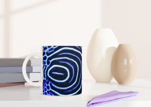 FISHES 12_BLUE EMPEROR ANGELFISH_11oz (32 cl) Ceramic Mug - PBDesigns