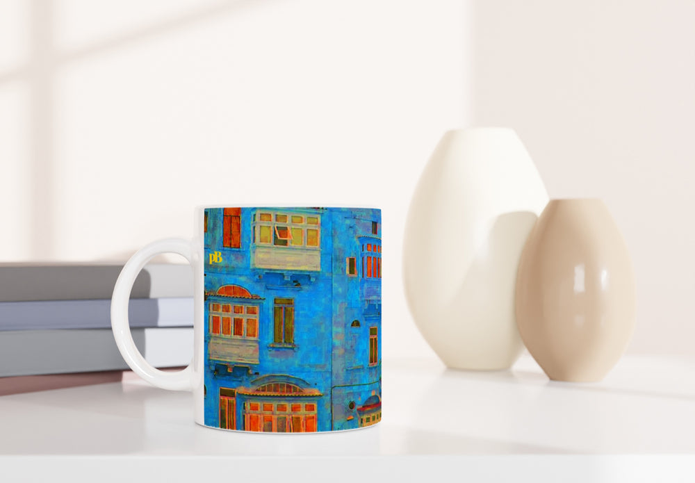 MALTA BALCONIES 11 PARTY_11oz (32 cl) Ceramic Mug - PBDesigns