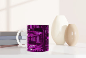 MALTA BALCONIES 07 PURPLE_11oz (32 cl) Ceramic Mug - PBDesigns