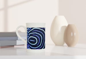 FISHES 12_BLUE EMPEROR ANGELFISH_10oz (29 cl) Porcelain Mug - PBDesigns