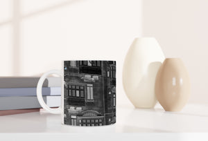 MALTA BALCONIES 01 BLACK_11oz (32 cl) Ceramic Mug - PBDesigns