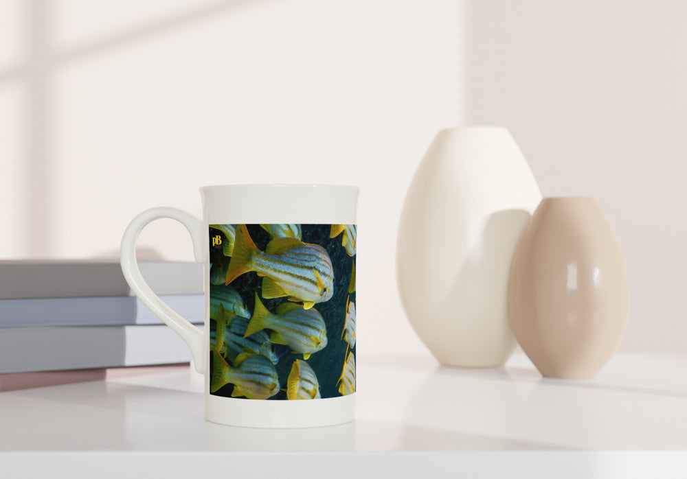 FISHES 16_YELLOW FINS_10oz (29 cl) Porcelain Mug - PBDesigns