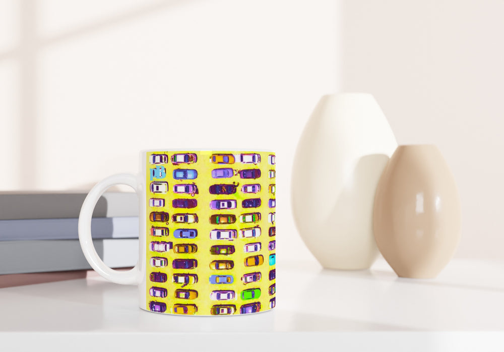 CARS 05 YELLOW_11oz (32 cl) Ceramic Mug - PBDesigns