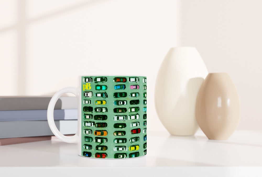 CARS 02 GREEN_11oz ( 32 cl) Ceramic Mug - PBDesigns