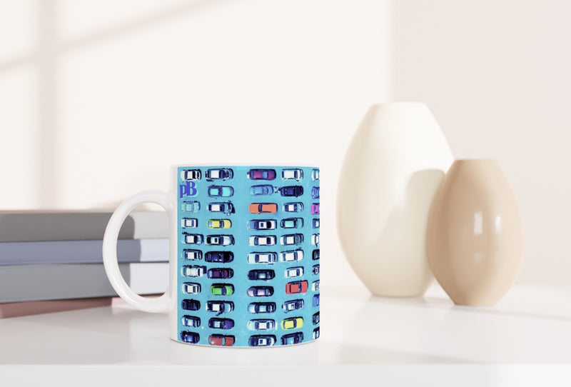 CARS 03 BLUE_11oz (32 cl) Taza de cerámica