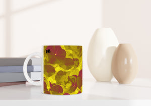 CAPUCINES 15 OLIVE-BLOOD_11oz (32 cl) Ceramic Mug - PBDesigns