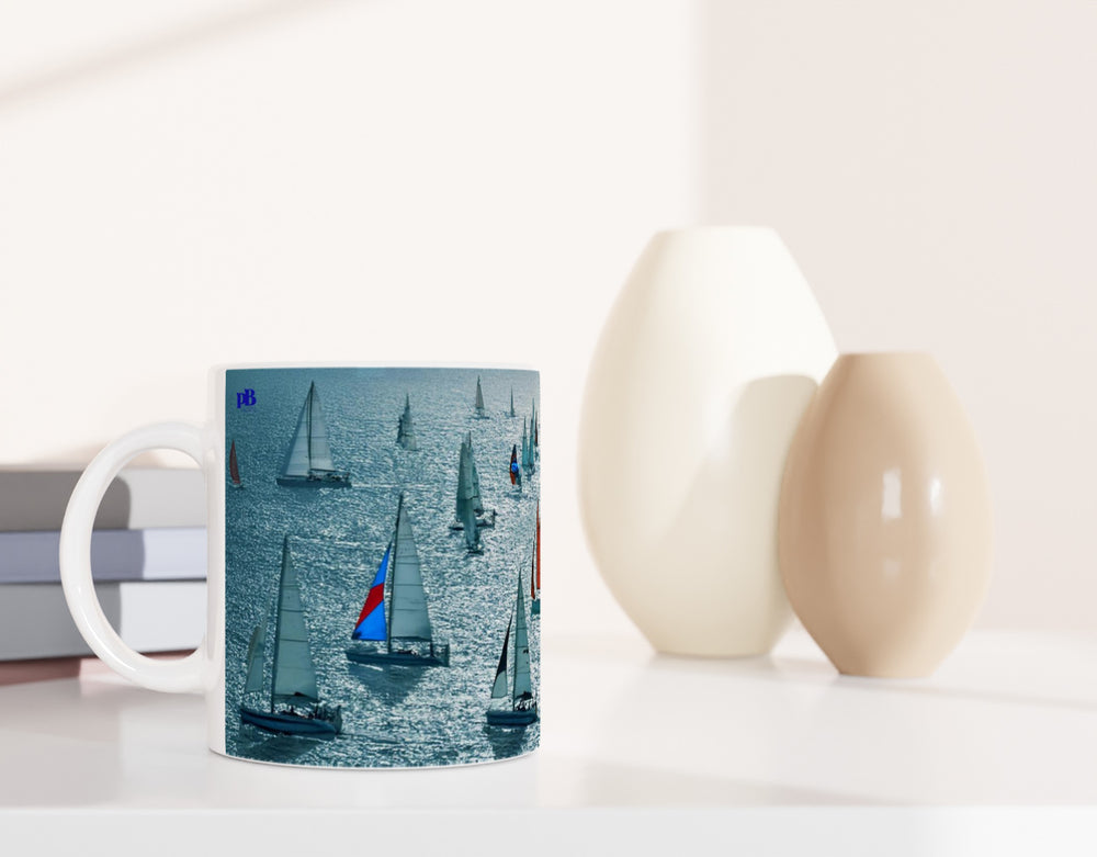 MARINE 03_SAILBOATS_11oz (32 cl) Ceramic Mug - PBDesigns