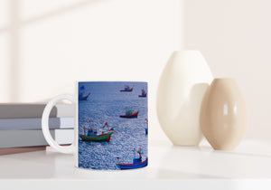 MARINE 07_FISHING BOATS_11oz (32 cl) Ceramic Mug - PBDesigns