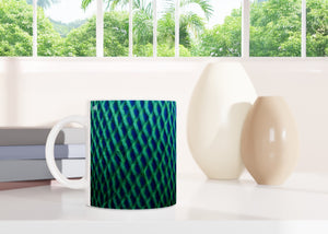 EMPEROR ANGELFISH_IRISH MOSS_11oz (32 cl) Ceramic Mug - PBDesigns