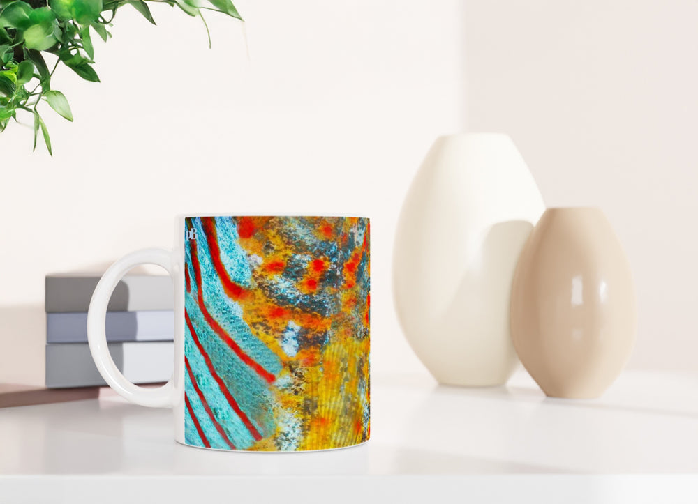 FISHES 13_DISCUS FISH_11oz (32 cl) Ceramic Mug - PBDesigns