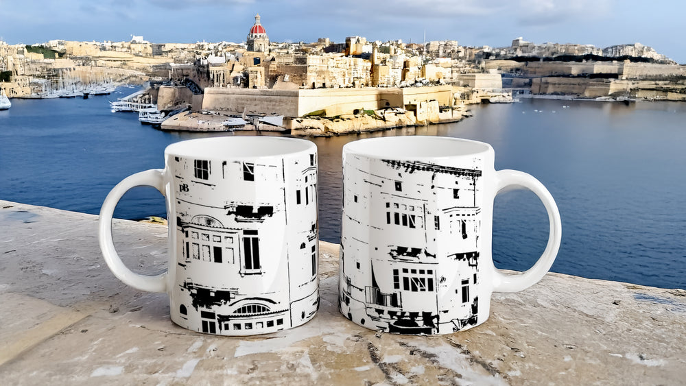 MALTA BALCONIES 09 XRAY_11oz (32 cl) Ceramic Mug - PBDesigns