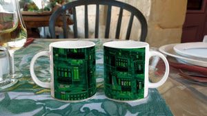 MALTA BALCONIES 03 IRISH GREEN_11oz (32 cl) Ceramic Mug - PBDesigns