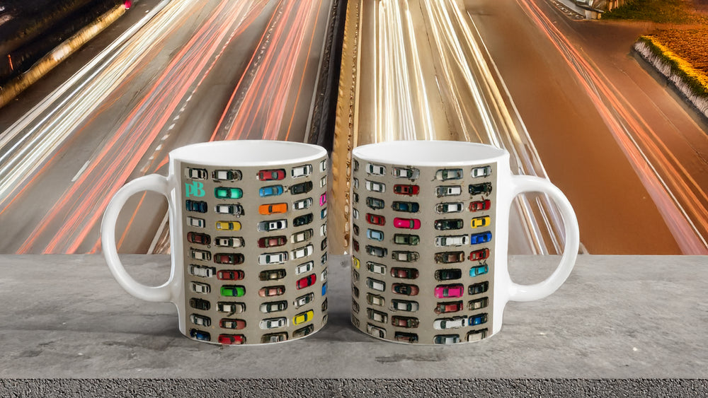 CARS 01 SAND_11oz (32 cl) Ceramic Mug - PBDesigns