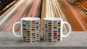 CARS 01 SAND_11oz (32 cl) Ceramic Mug - PBDesigns