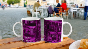 MALTA BALCONIES 07 PURPLE_11oz (32 cl) Ceramic Mug - PBDesigns