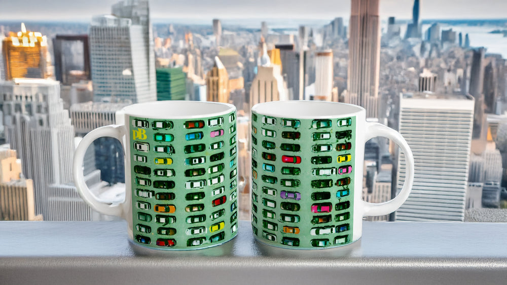 CARS 02 GREEN_11oz ( 32 cl) Ceramic Mug - PBDesigns