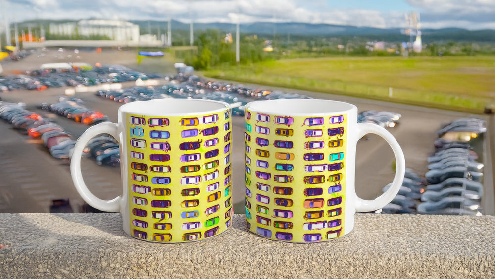 CARS 05 YELLOW_11oz (32 cl) Ceramic Mug - PBDesigns